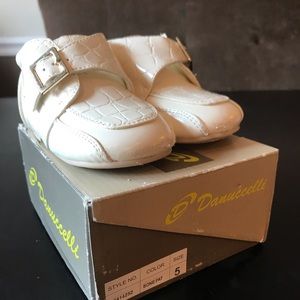 Danuccelli Italian cream boys dress shoe